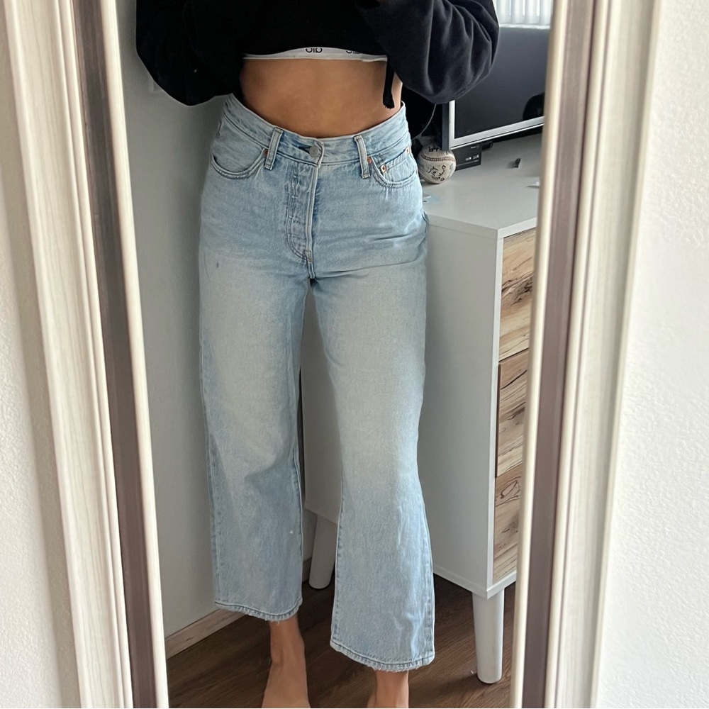 Levi’s ribcage straight ankle jeans